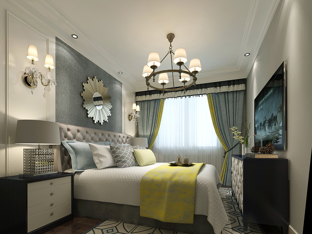 装修公司欧式风格室内装修效果图-次卧 装修公司欧式风格室内装修效果图-次卧