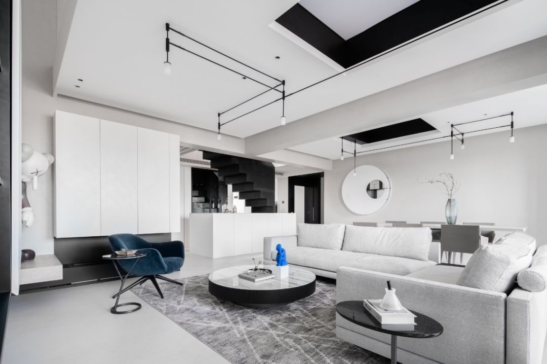 佛山装修公司现代前卫风格复式装修效果图-客厅 佛山装修公司现代前卫风格复式装修效果图-客厅