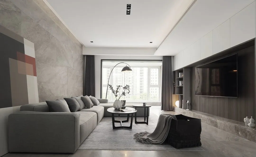 装修案例轻奢风格室内装修效果图-客厅沙发背景墙 装修案例轻奢风格室内装修效果图-客厅沙发背景墙