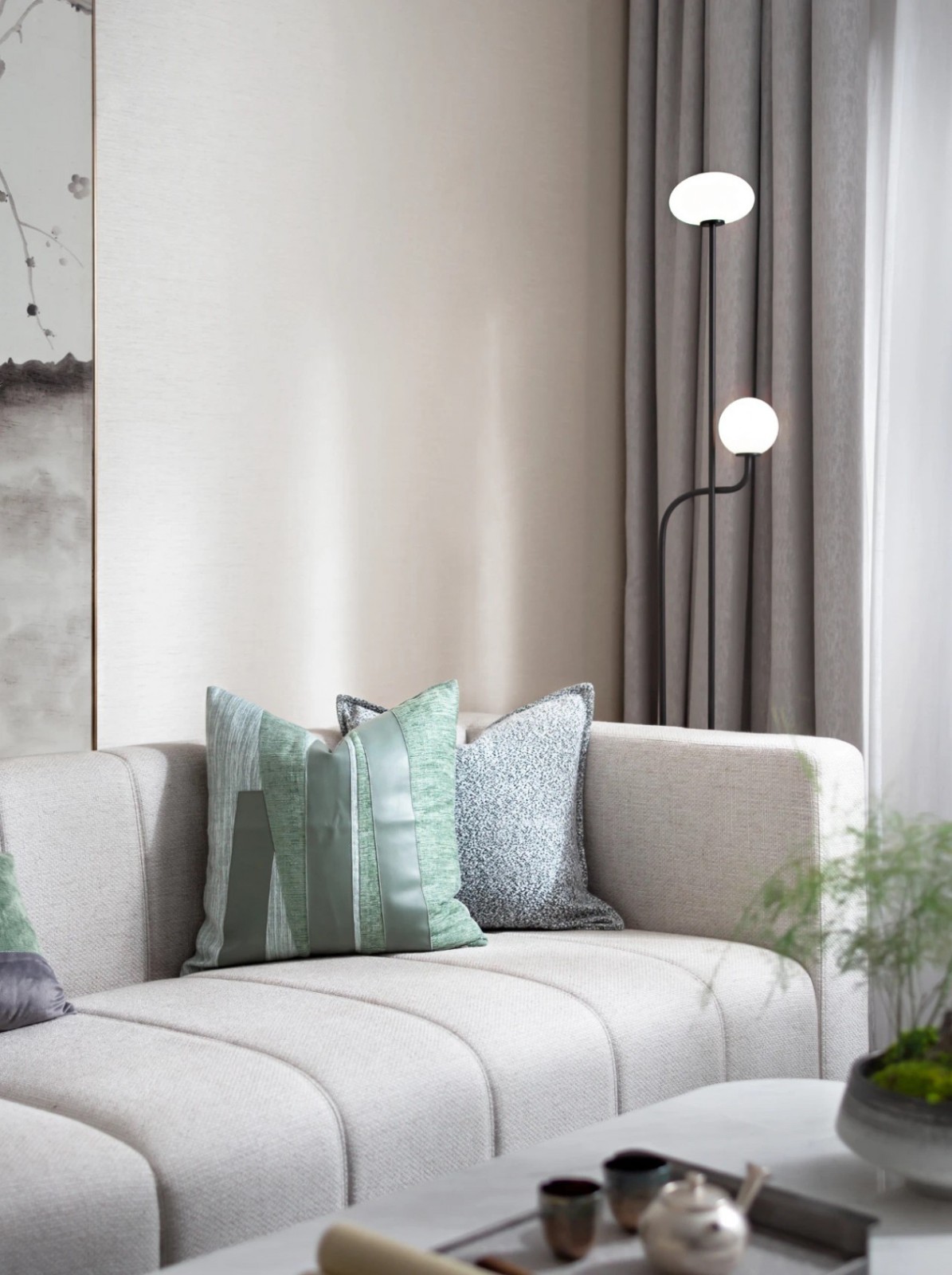 新中式风格家装设计室内装修效果图-客厅 新中式风格家装设计室内装修效果图-客厅