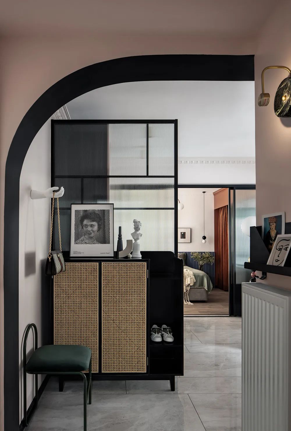 美式轻奢风格室内设计家装案例-玄关 美式轻奢风格室内设计家装案例-玄关