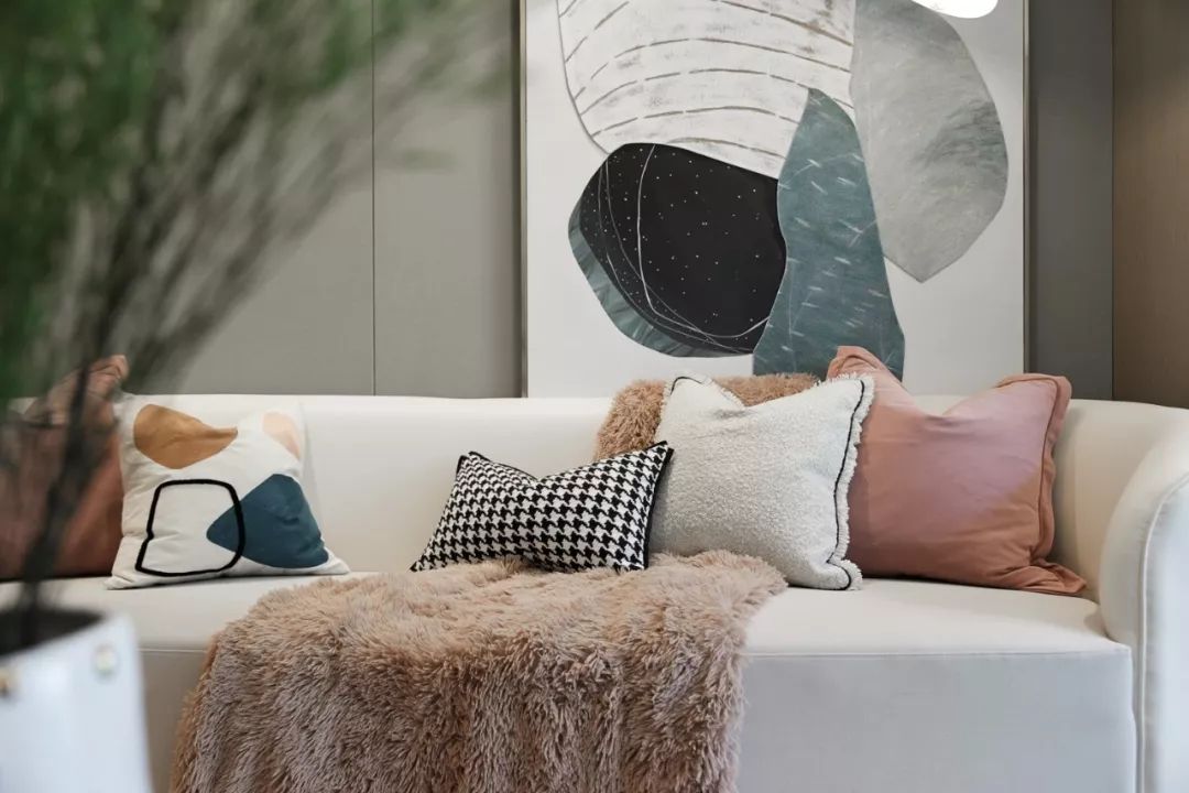 装修案例莫兰迪轻奢风格室内装修效果图-起居室 装修案例莫兰迪轻奢风格室内装修效果图-起居室