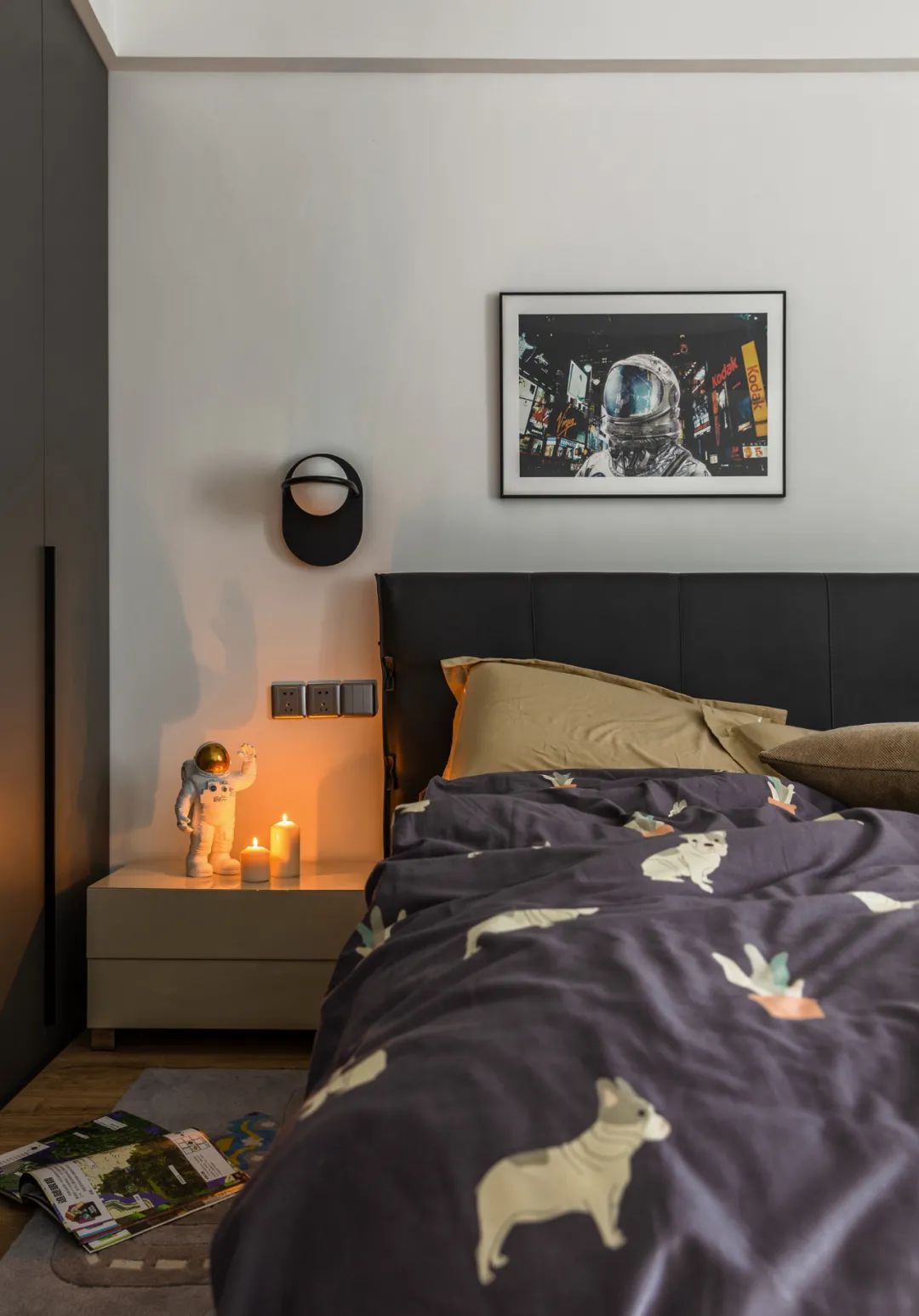 现代摩登风格室内设计家装案例-次卧 现代摩登风格室内设计家装案例-次卧