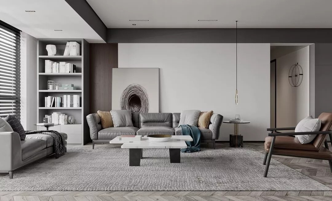 装修公司现代简约风格室内装修效果图-客厅 装修公司现代简约风格室内装修效果图-客厅