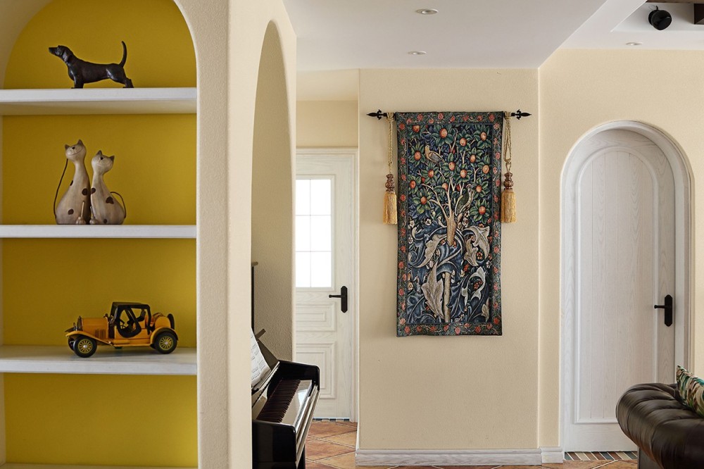 美式田园风格室内家装案例效果图-走廊 美式田园风格室内家装案例效果图-走廊